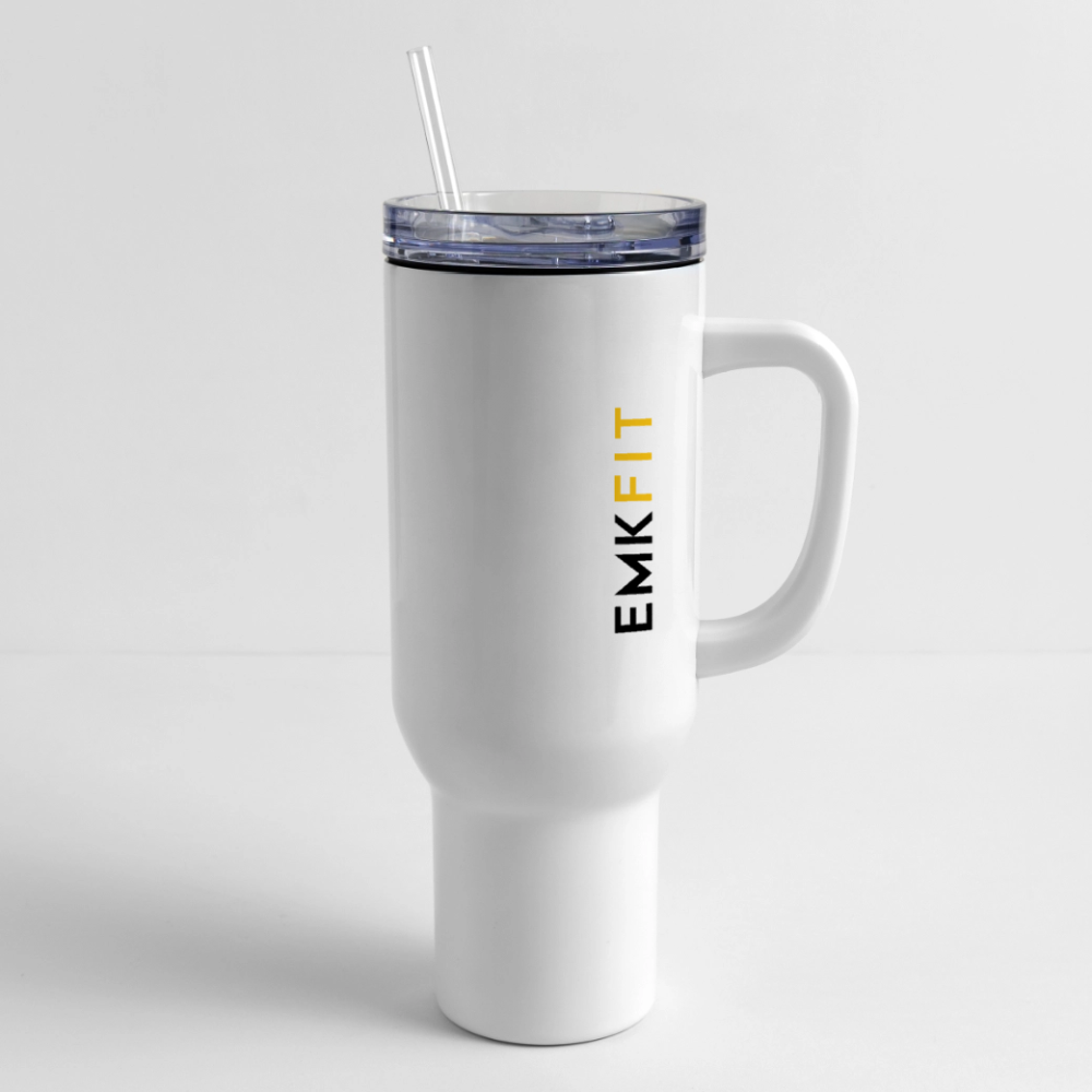 WRONG AND STRONG - TRAVEL TUMBLER - white