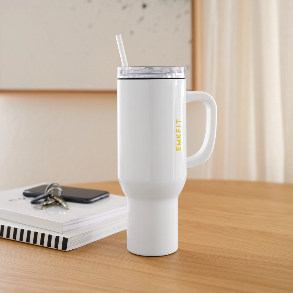 DON'T BOTHER ME - TRAVEL TUMBLER - white