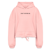 DON'T BOTHER ME CROP HOODIE - light pink