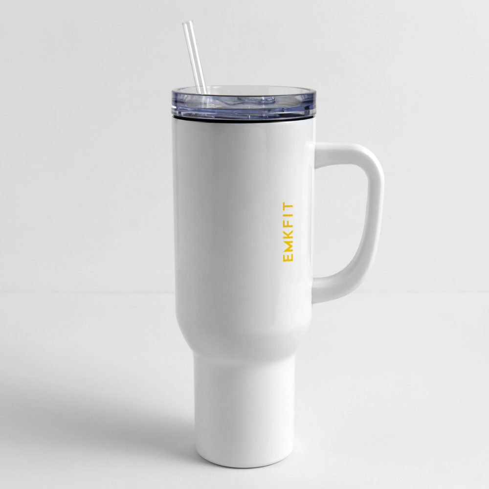 DON'T BOTHER ME - TRAVEL TUMBLER - white