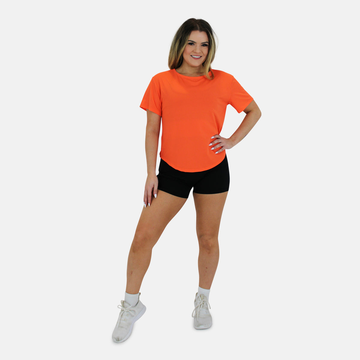 RACE READY TEE - TANGERINE