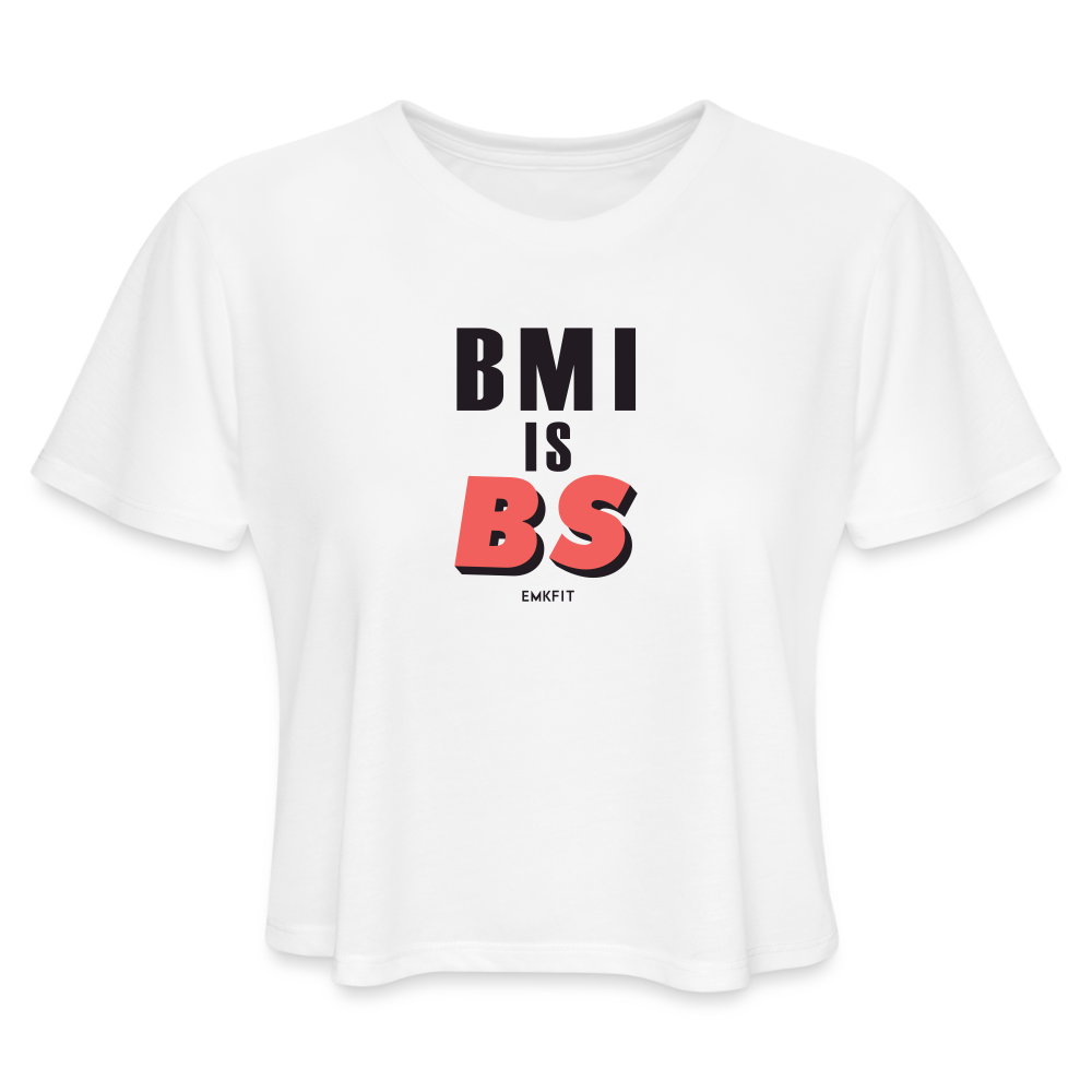 BMI IS BS CROP TOP - white